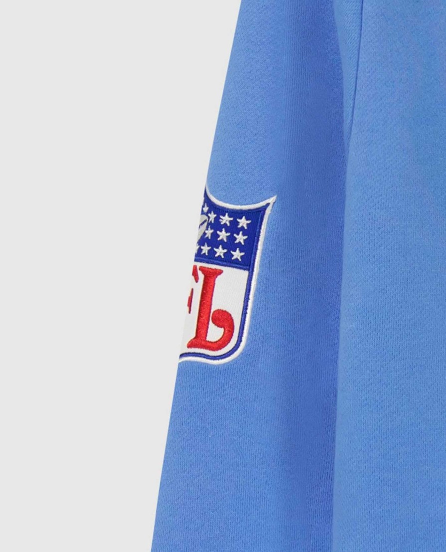 Nfl STARTER | Houston Oilers Sweatshirt Mit Rundhalsausschnitt Und Reisverschlusstaschen Oilershellblau