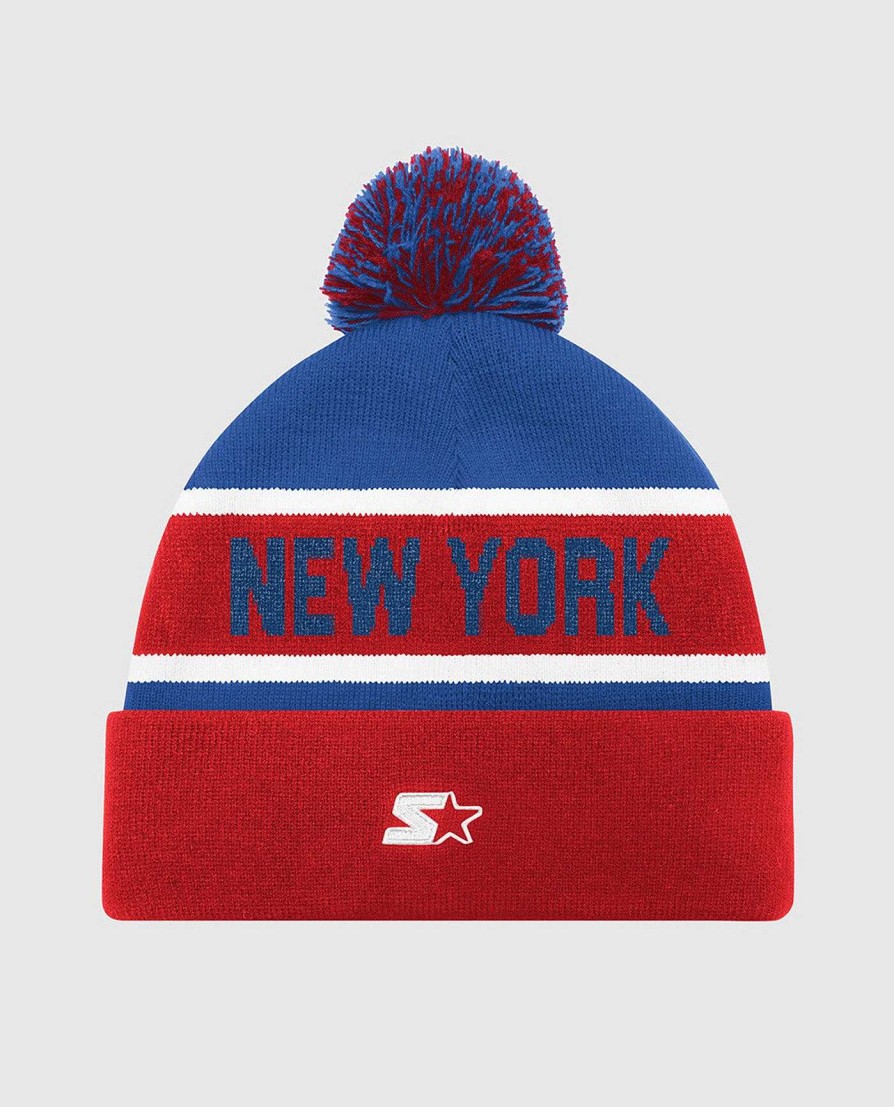 Nhl STARTER | New York Rangers Pom Beanie Rangersred