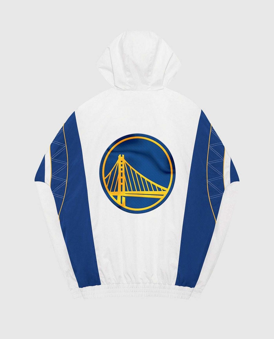 Nba STARTER | Jacke Mit Halbem Reisverschluss Der Heimmannschaft Der Golden State Warriors Weis