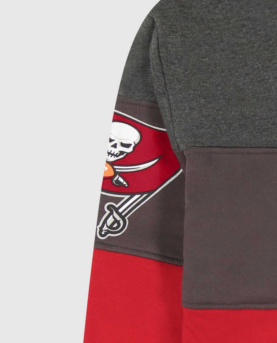 Nfl STARTER | Tampa Bay Buccaneers Pullover-Hoodie Freibeutergraurot