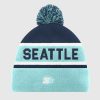 Nhl STARTER | Seattle Kraken Pom Beanie Krakenblau