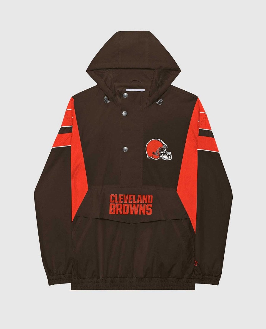 Nfl STARTER | Jacke Mit Halbem Reisverschluss Der Heimmannschaft Der Cleveland Browns Braunbraun