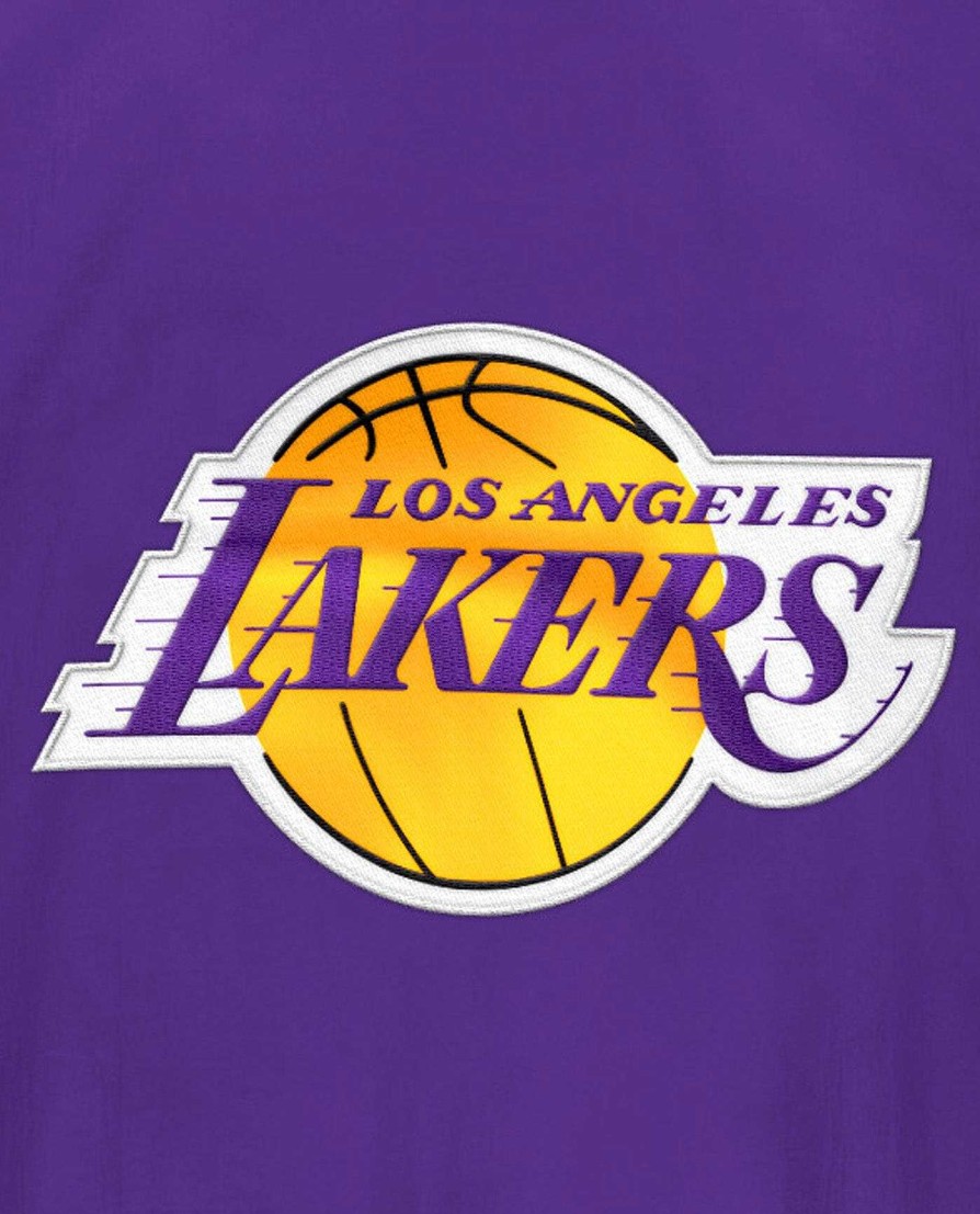 Nba STARTER | Jacke Der Heimmannschaft Der Los Angeles Lakers Mit Halbem Reisverschluss Lakerpurple