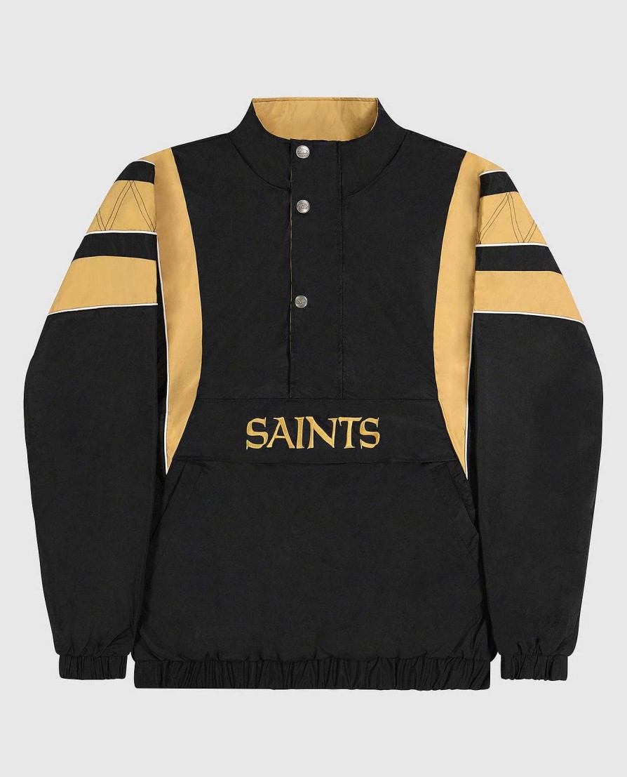 Nfl STARTER | New Orleans Saints Pullover-Jacke Mit Halbem Reisverschluss Saintsblack