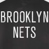 Nba STARTER | Brooklyn Nets Varsity Satin Full-Snap-Jacke Schwarz