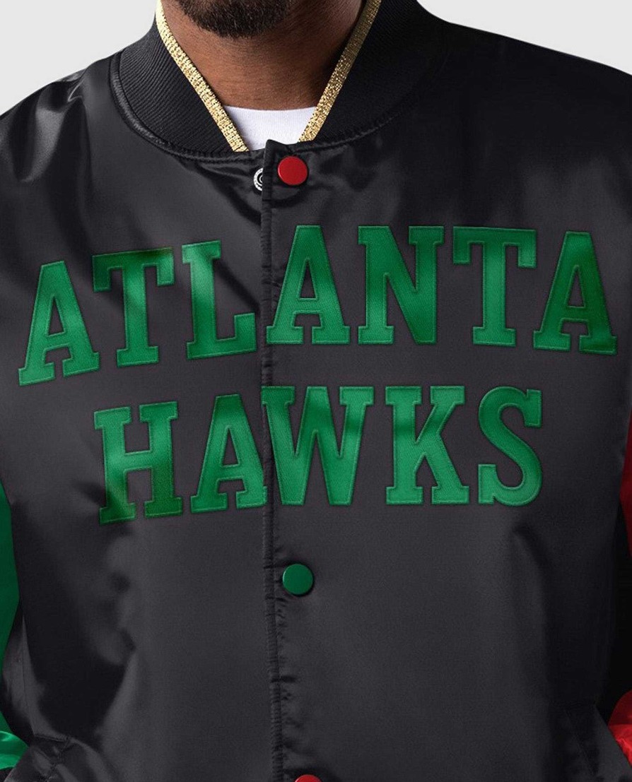 Nba STARTER | Ty Mopkins History Month Atlanta Hawks Full-Snap-Jacke Schwarz