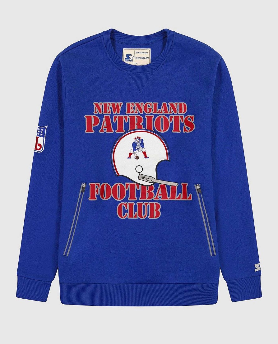 Nfl STARTER | Sweatshirt Mit Rundhalsausschnitt Der New England Patriots Patriotsblau