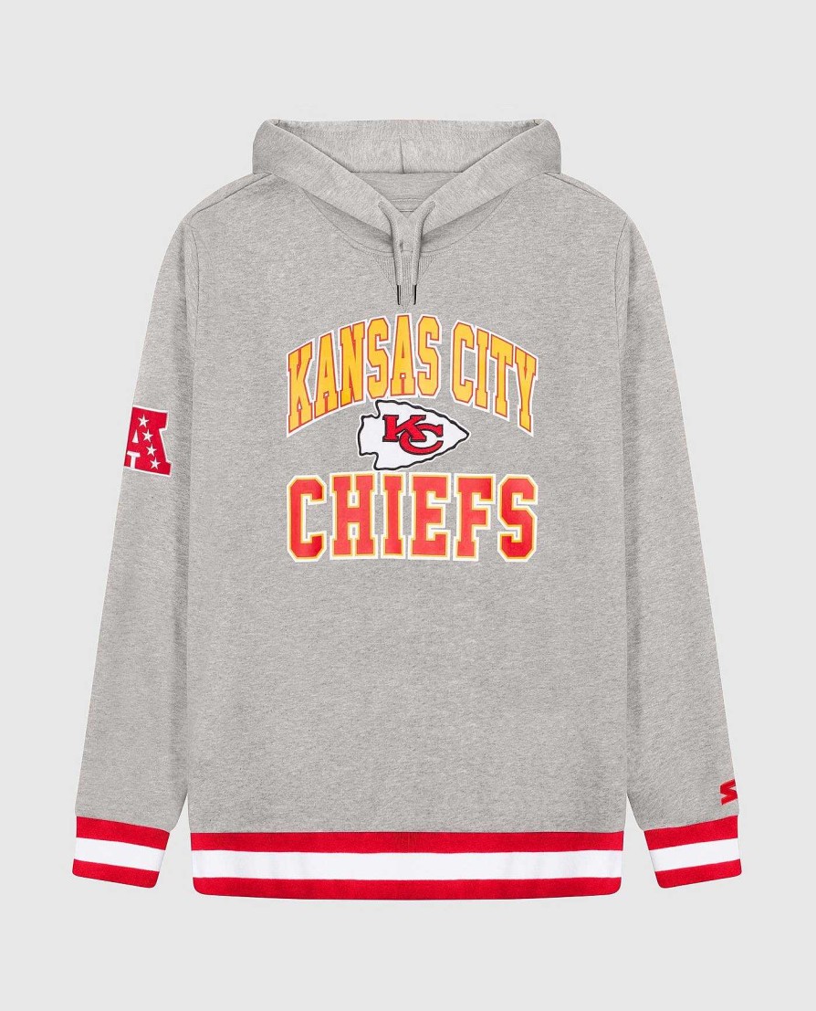 Nfl STARTER | Kansas City Chiefs Strick-Hoodie-Sweatshirt Heidegrau