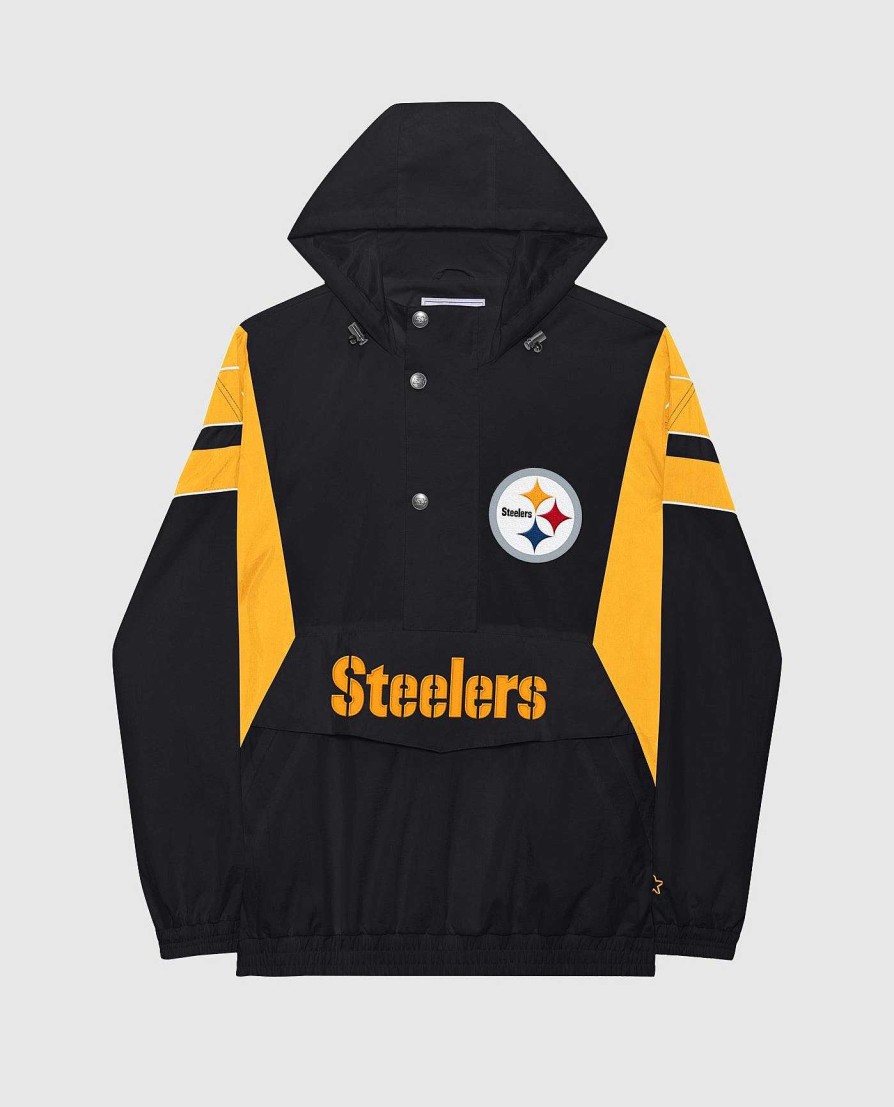 Nfl STARTER | Jacke Mit Halbem Reisverschluss Der Pittsburgh Steelers Home Team Schwarz