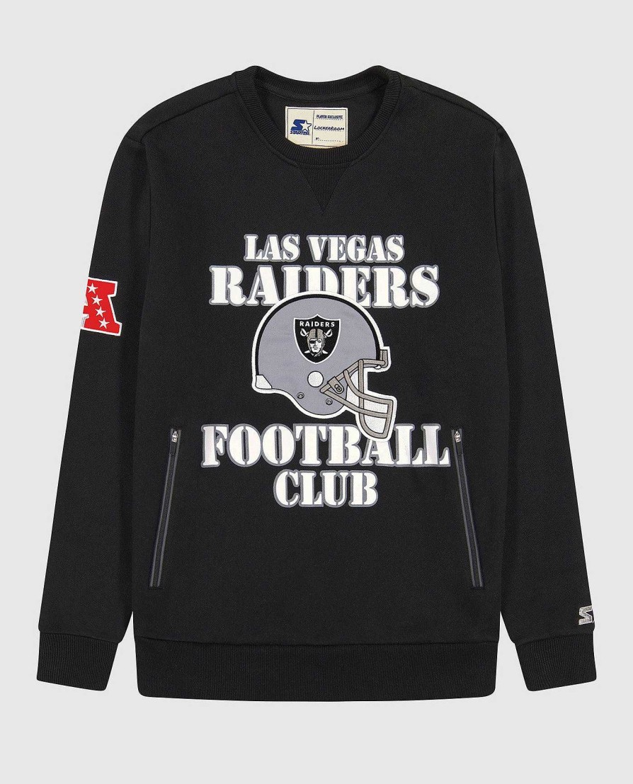 Nfl STARTER | Sweatshirt Mit Rundhalsausschnitt Der Las Vegas Raiders Raidersblack