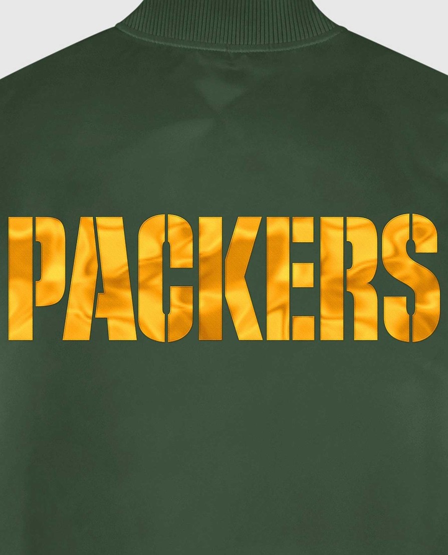 Nfl STARTER | Green Bay Packers Varsity Satin Full-Snap-Jacke Packersgreen