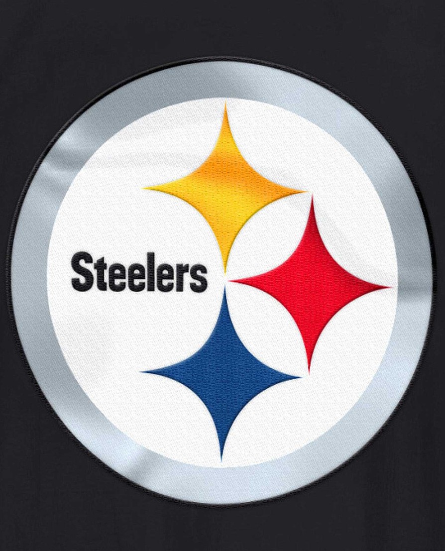 Nfl STARTER | Jacke Mit Halbem Reisverschluss Der Pittsburgh Steelers Home Team Schwarz