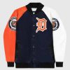 Mlb STARTER | Detroit Tigers Varsity Satin Full-Snap-Jacke Tigersmarine