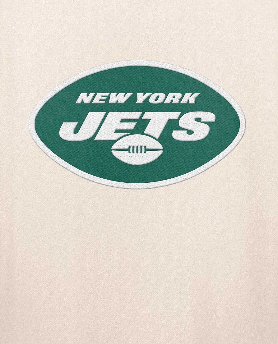 Nfl STARTER | New York Jets Team Crew Langarmshirt Creme