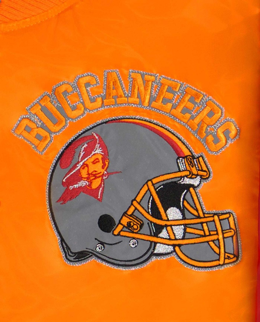 Nfl STARTER | Tampa Bay Buccaneers Varsity Satin Full-Snap-Jacke Buccaneersgold