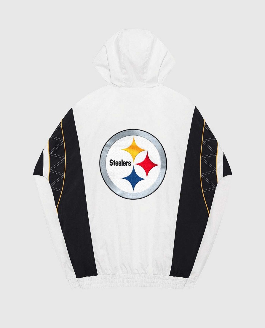 Nfl STARTER | Jacke Mit Halbem Reisverschluss Der Pittsburgh Steelers Home Team Weis