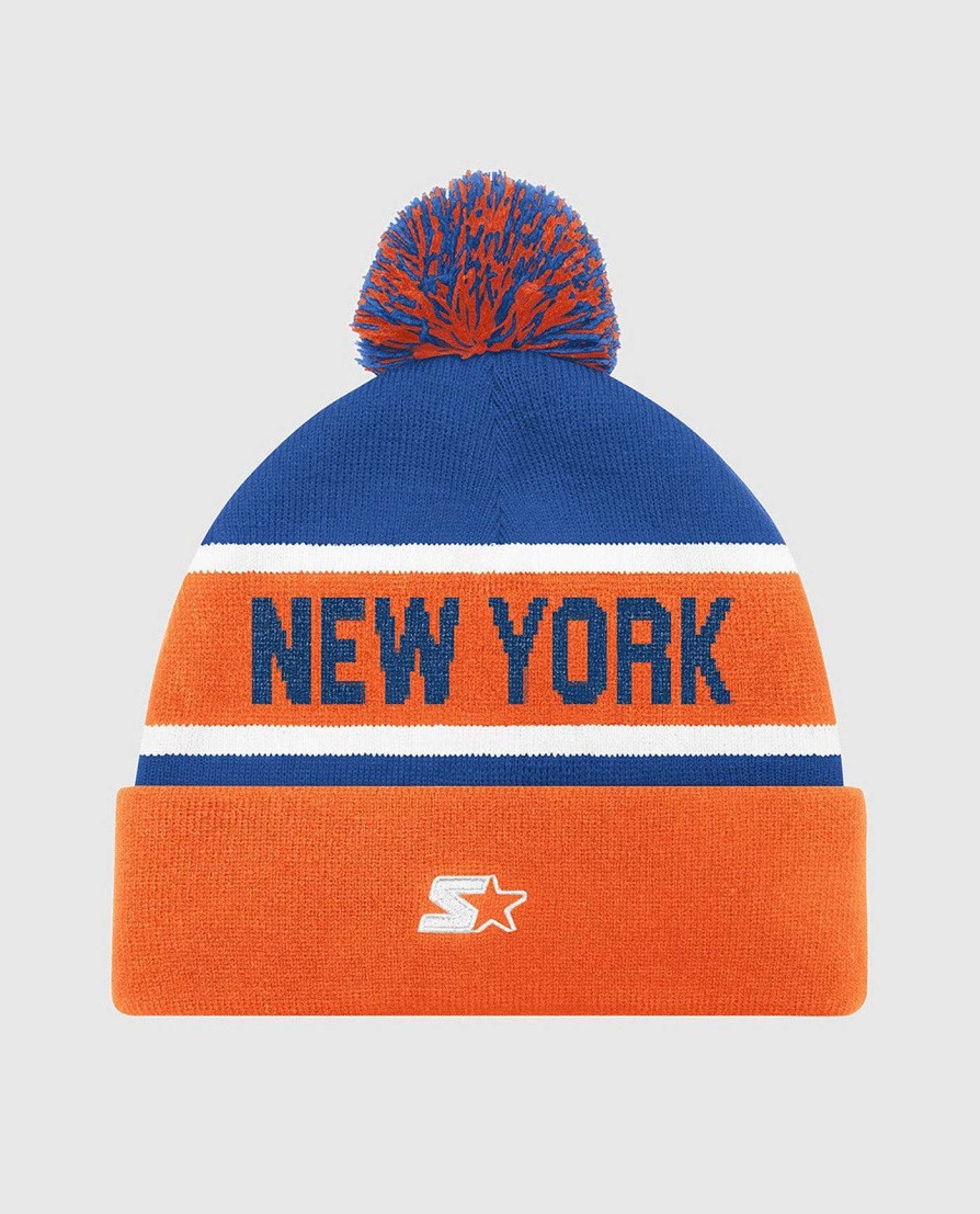 Nhl STARTER | New York Islanders Pom Beanie Inselbewohnerorange