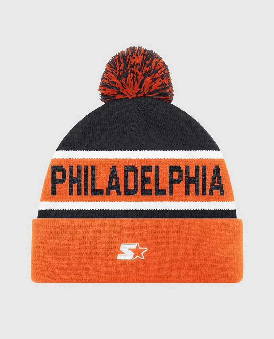 Nhl STARTER | Philadelphia Flyers Pom Beanie Flyerorange