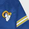 Nfl STARTER | Los Angeles Rams Varsity Satin-Jacke Mit Durchgehenden Druckknopfen Ramsblue