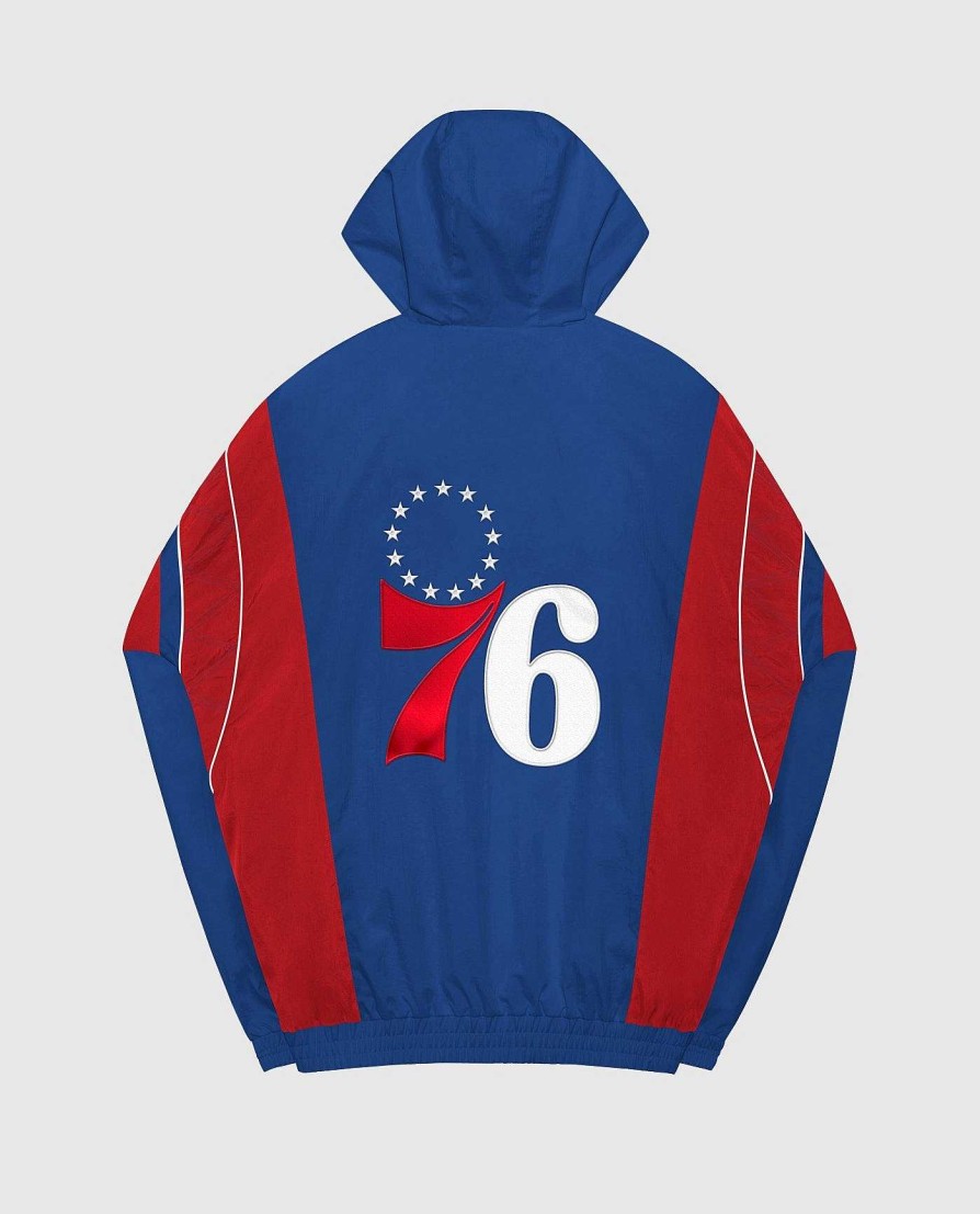 Nba STARTER | Philadelphia 76Ers Home Team-Jacke Mit Halbem Reisverschluss 76Ersblau