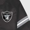 Nfl STARTER | Las Vegas Raiders Varsity Satin Full-Snap-Jacke Raidersblack