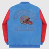 Nfl STARTER | Houston Oilers Varsity Satin Full-Snap-Jacke Oilershellblau