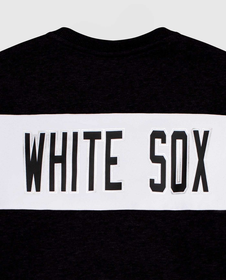 Mlb STARTER | Damen-Sweatshirt „Chicago White Sox" Mit Rundhalsausschnitt Schwarz