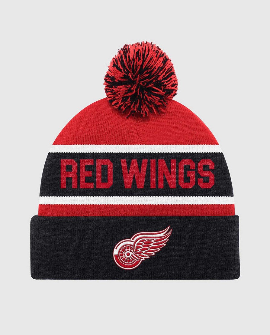 Nhl STARTER | Detroit Red Wings Pom Beanie Schwarz