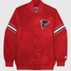 Nfl STARTER | Atlanta Falcons Varsity Satin Full-Snap-Jacke Falconsred