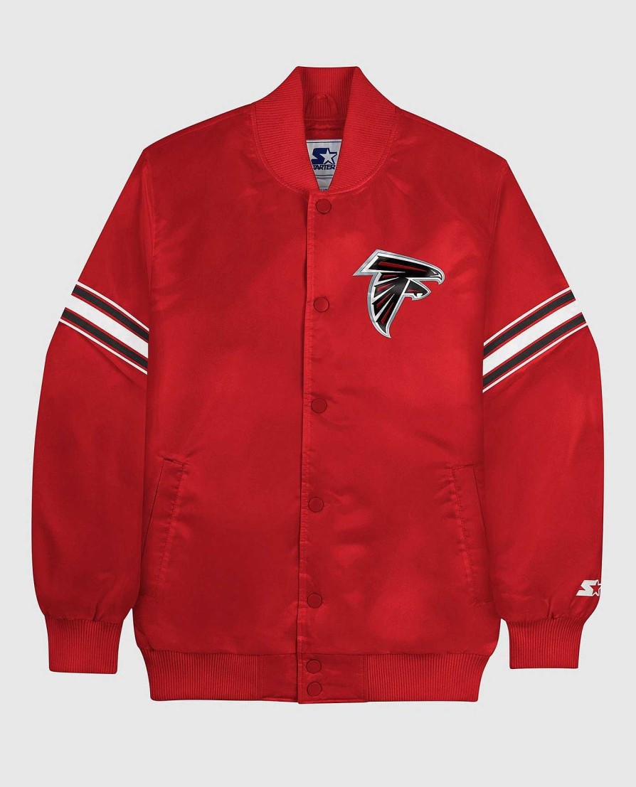 Nfl STARTER | Atlanta Falcons Varsity Satin Full-Snap-Jacke Falconsred