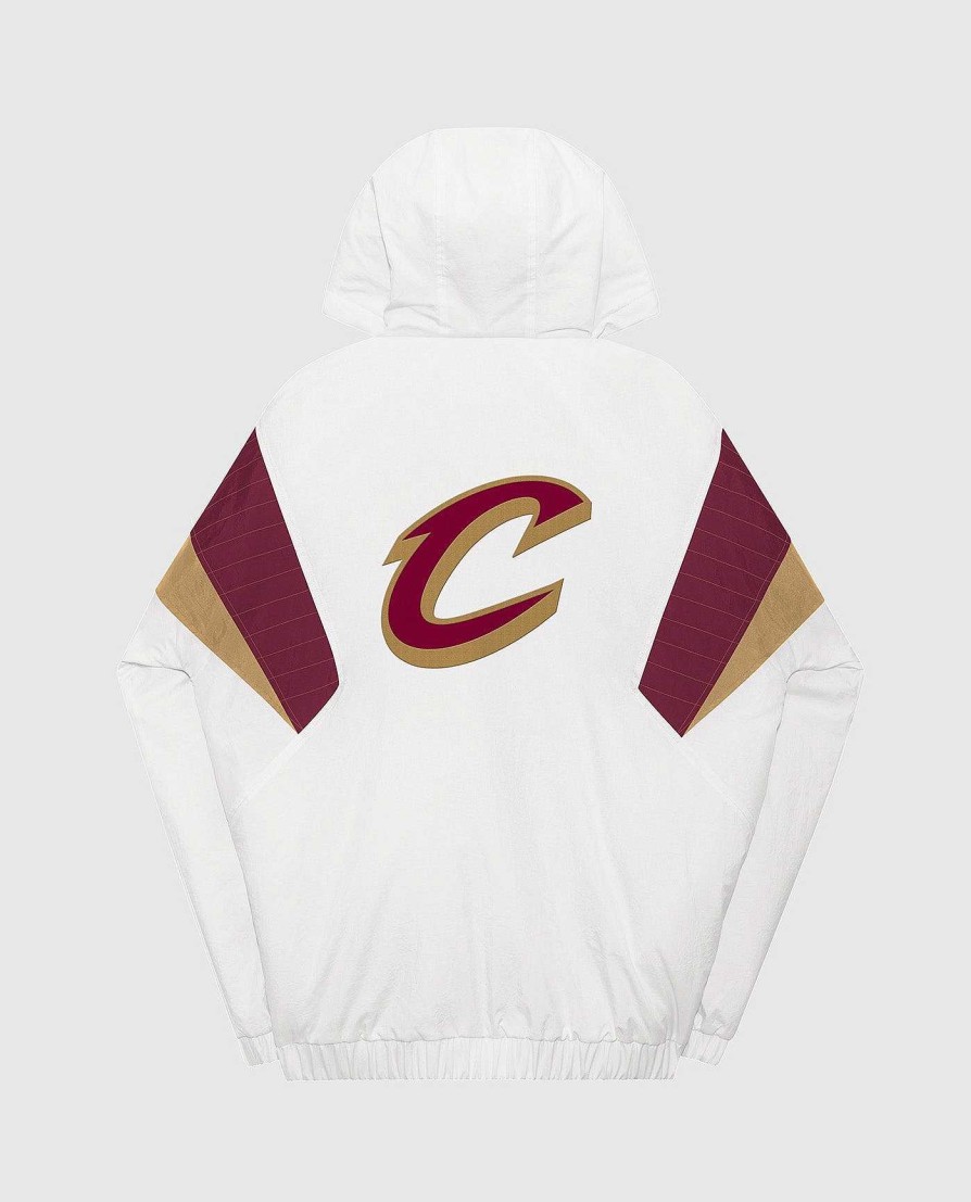 Nba STARTER | Cleveland Cavaliers Breakaway Nylon-Jacke Mit Halbem Reisverschluss Weis