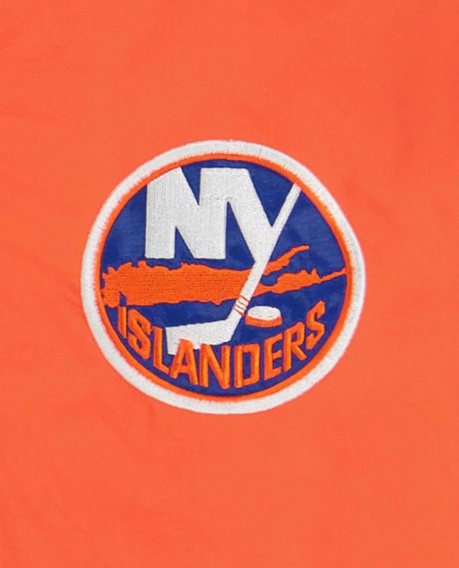 Nhl STARTER | New York Islanders Pullover Prospect Jacke Mit Kapuze Und Halbem Reisverschluss Inselbewohnerorange