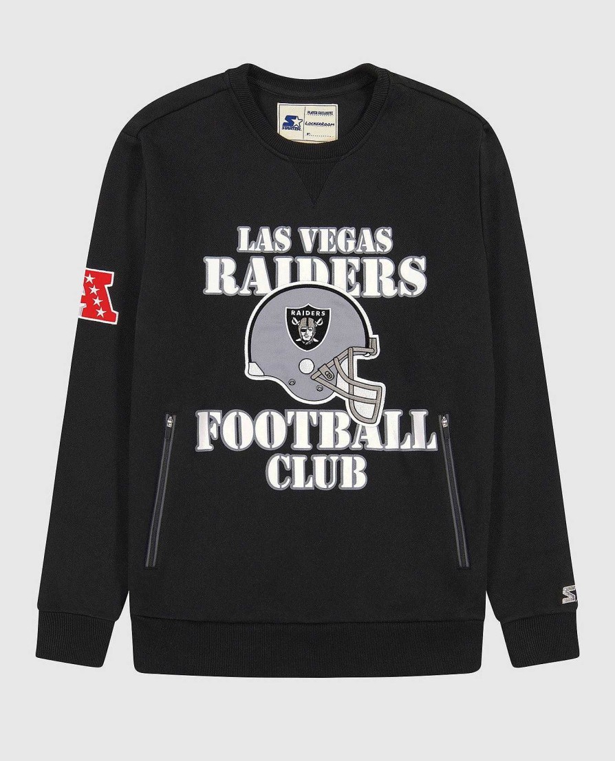 Nfl STARTER | Sweatshirt Mit Rundhalsausschnitt Der Las Vegas Raiders Raidersblack