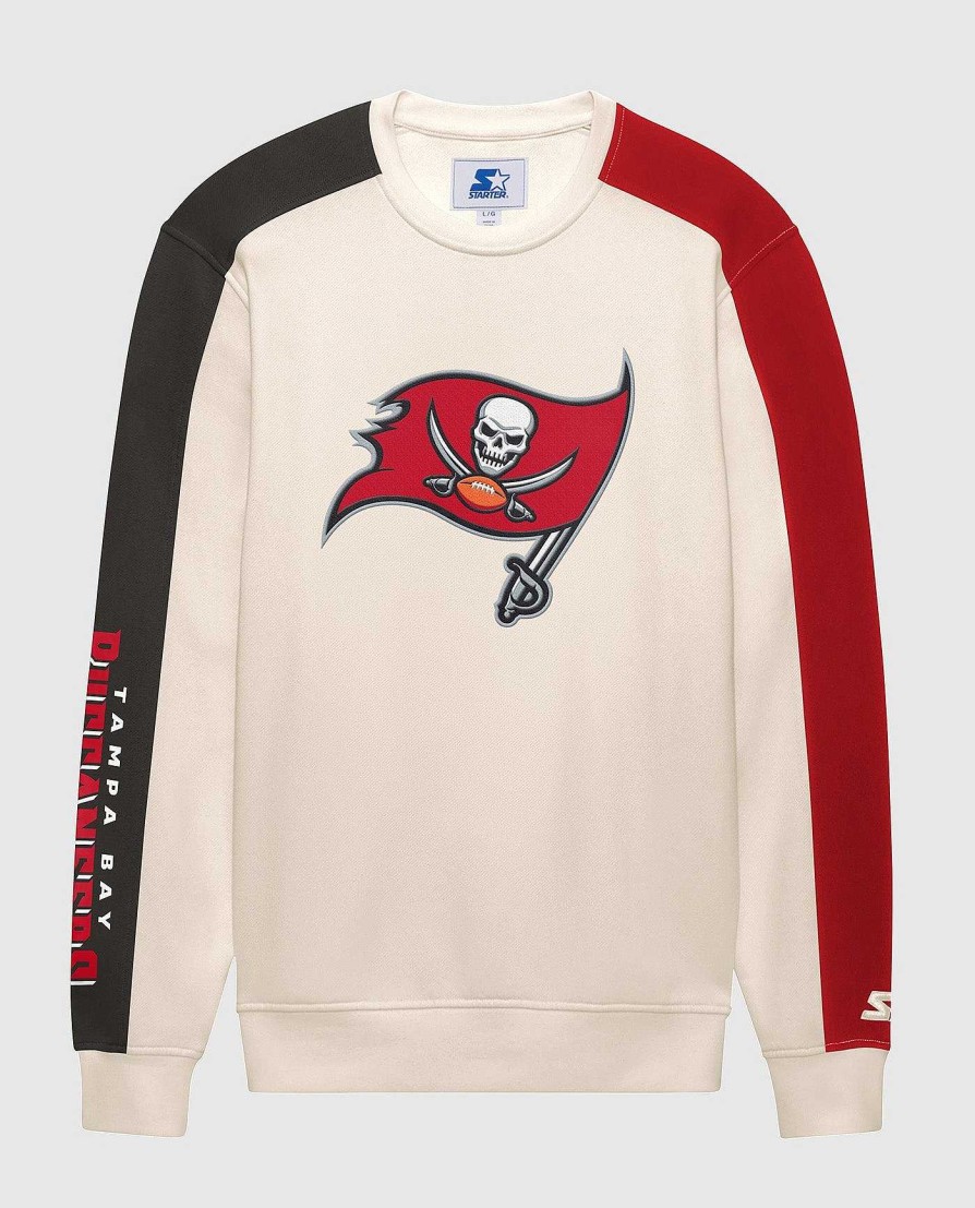 Nfl STARTER | Tampa Bay Buccaneers Team Crew Langarmshirt Creme