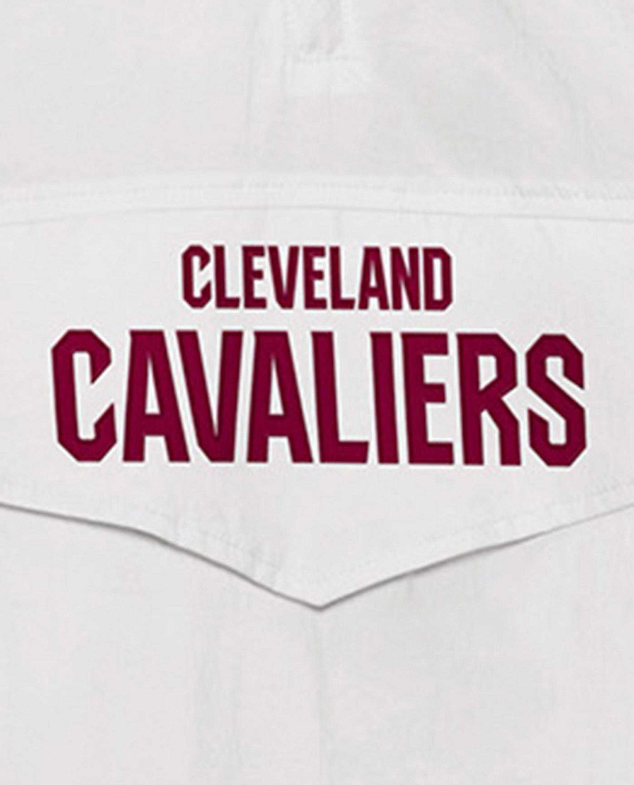 Nba STARTER | Cleveland Cavaliers Breakaway Nylon-Jacke Mit Halbem Reisverschluss Weis