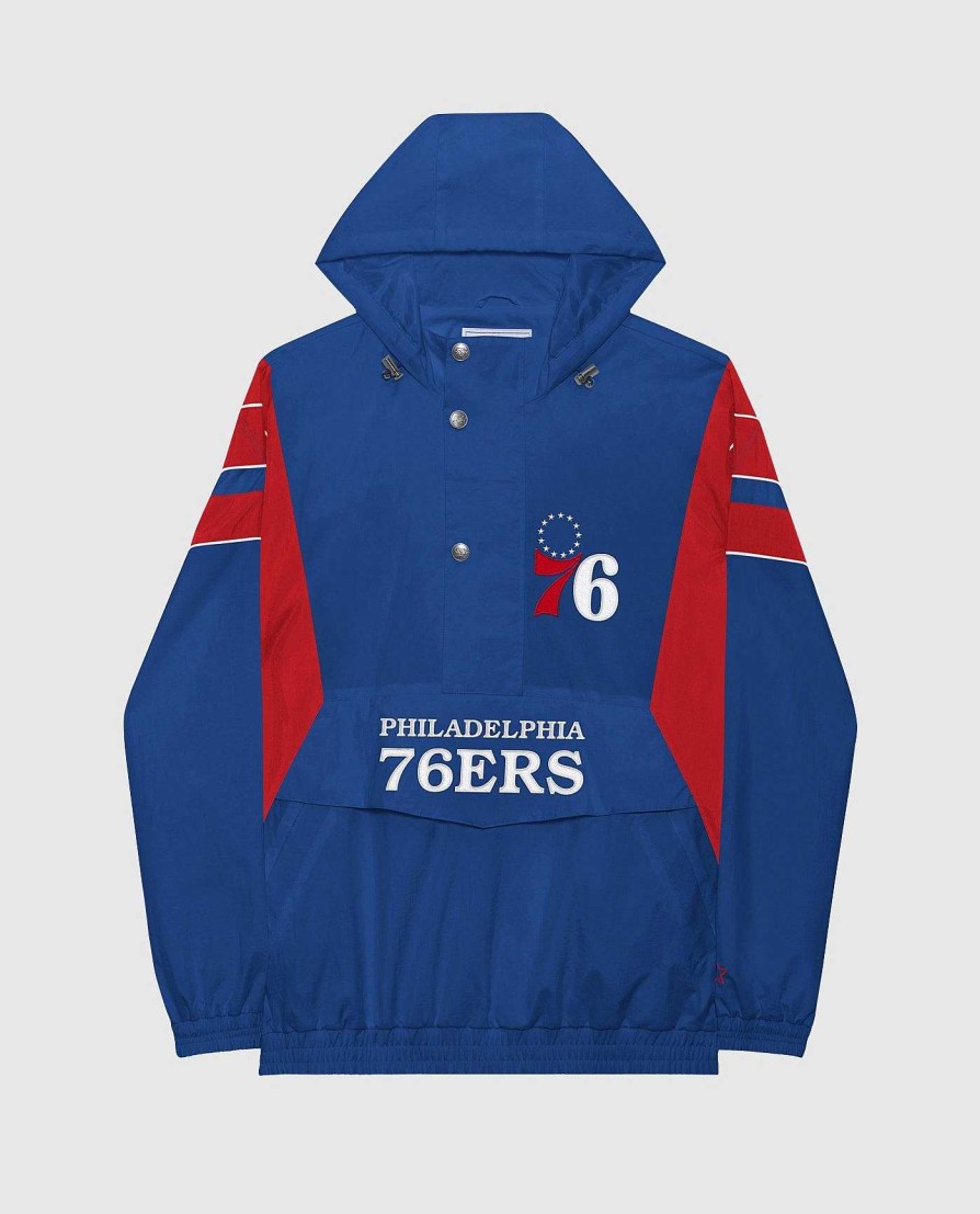 Nba STARTER | Philadelphia 76Ers Home Team-Jacke Mit Halbem Reisverschluss 76Ersblau