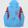 Mlb STARTER | Jacke Mit Halbem Reisverschluss Der St. Louis Cardinals Heimmannschaft Kardinalshellblau