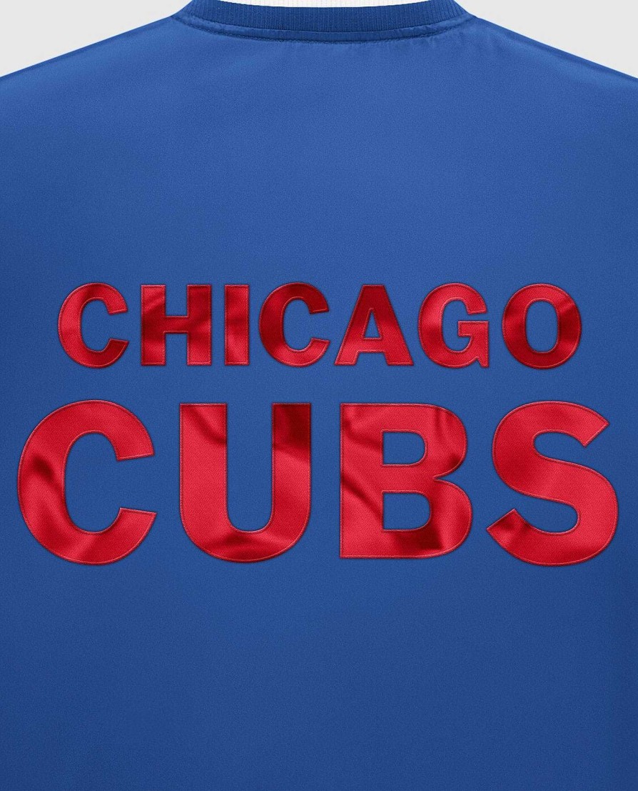 Mlb STARTER | Chicago Cubs Varsity Satin Full-Snap-Jacke Cubsblau