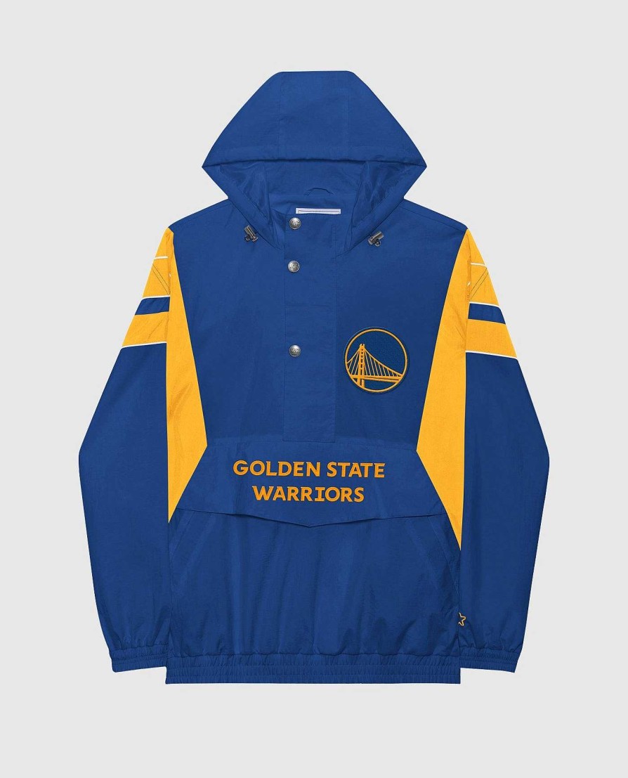 Nba STARTER | Jacke Mit Halbem Reisverschluss Der Heimmannschaft Der Golden State Warriors Kriegerblau