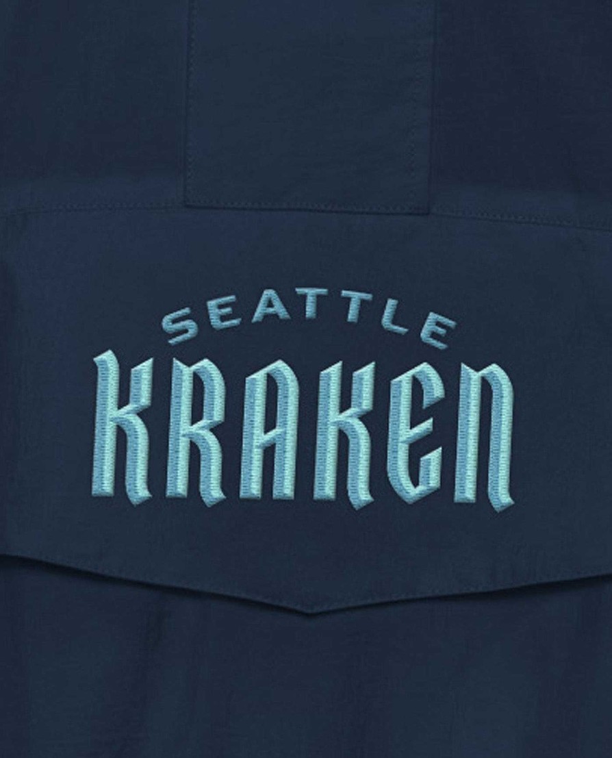 Nhl STARTER | Jacke Mit Halbem Reisverschluss Der Seattle Kraken Home Team Krakennavy