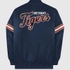 Mlb STARTER | Detroit Tigers Varsity Satin Full-Snap-Jacke Tigersmarine