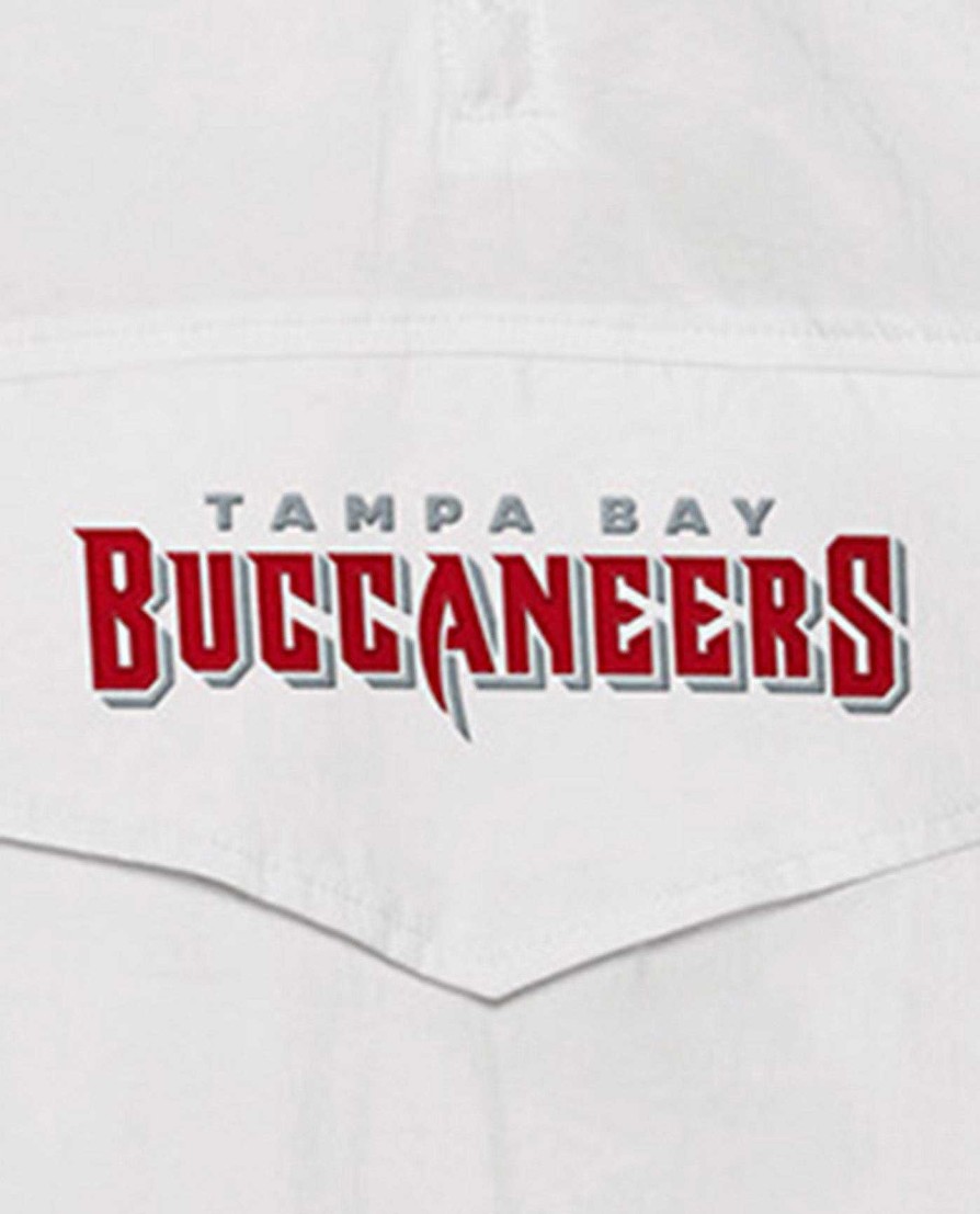 Nfl STARTER | Tampa Bay Buccaneers Breakaway Nylon-Jacke Mit Halbem Reisverschluss Weis