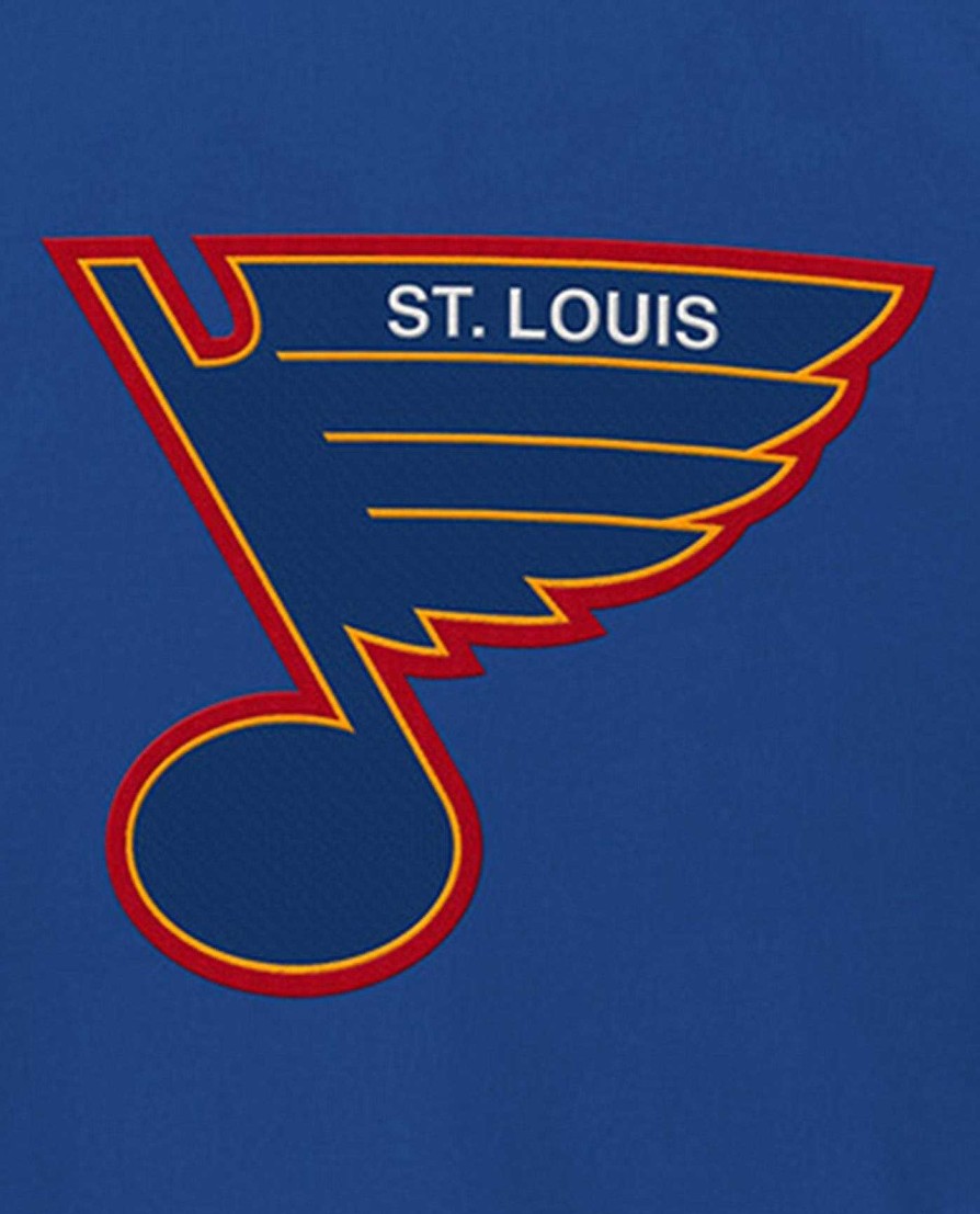 Nhl STARTER | St. Louis Blues Breakaway Nylon-Jacke Mit Halbem Reisverschluss Bluesblau