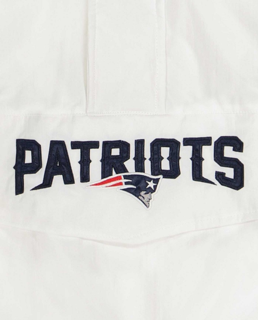 Nfl STARTER | New England Patriots Pullover-Jacke Mit Kapuze Und Halbem Reisverschluss Patriotswhite