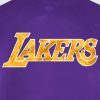 Nba STARTER | Los Angeles Lakers Varsity Satin Full-Snap-Jacke Lakerpurple