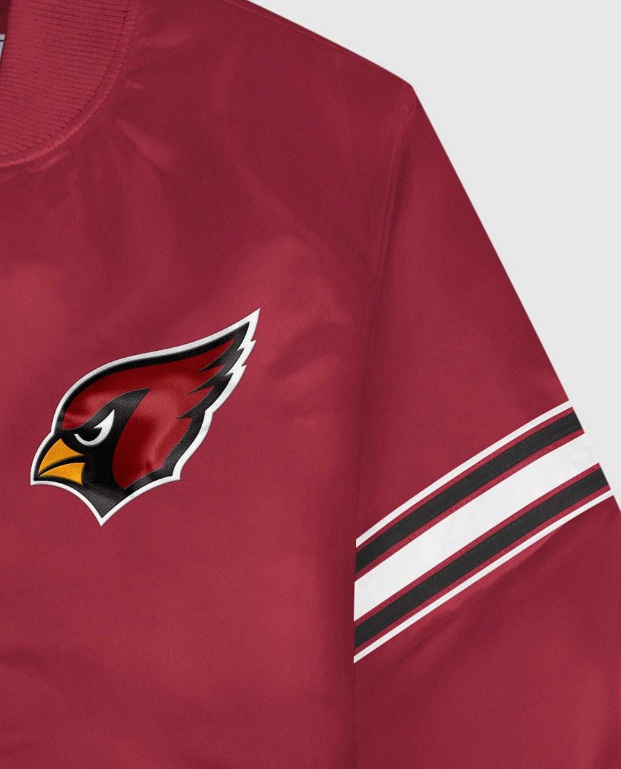 Nfl STARTER | Arizona Cardinals Varsity Satin Full-Snap-Jacke Azcardinalsred