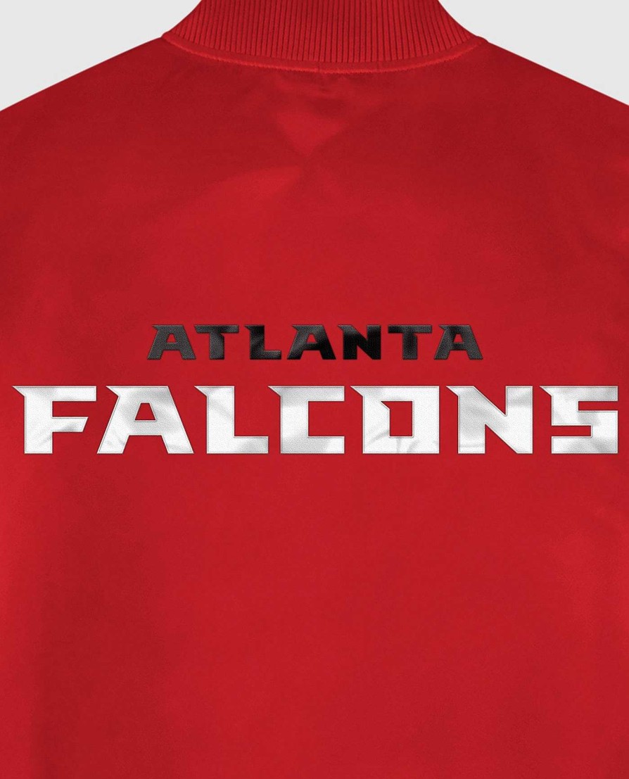 Nfl STARTER | Atlanta Falcons Varsity Satin Full-Snap-Jacke Falconsred