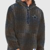 Nfl STARTER | Dallas Cowboys Gus Plaid Sherpa-Pulloverjacke Marine