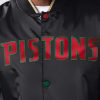 Nba STARTER | Ty Mopkins History Month Detroit Pistons Full-Snap-Jacke Schwarz