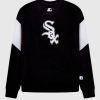 Mlb STARTER | Damen-Sweatshirt „Chicago White Sox" Mit Rundhalsausschnitt Schwarz